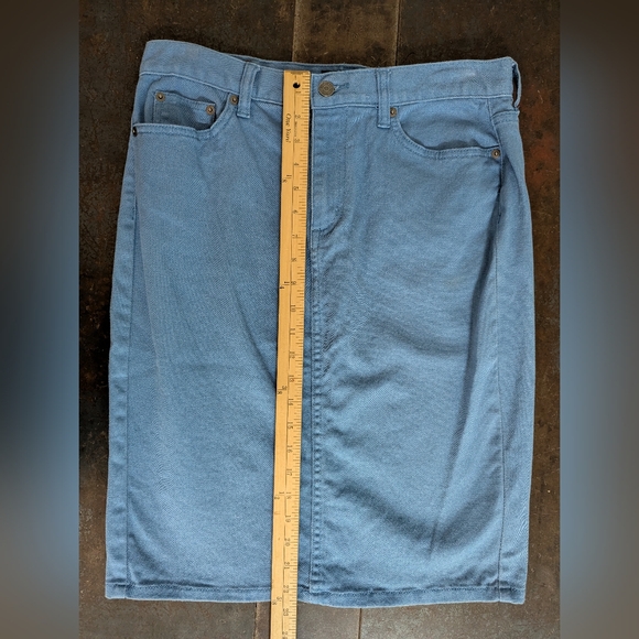 Ralph Lauren Blue Denim Skirt - Picture 6 of 8